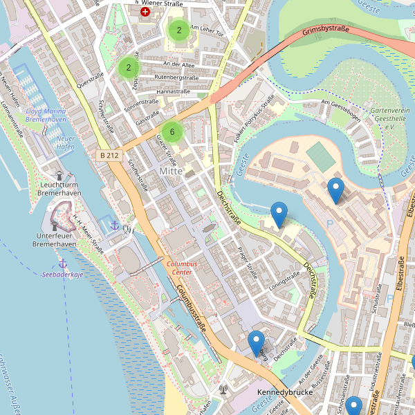 Karte der Schulen in Bremerhaven (HB) Thumbnail