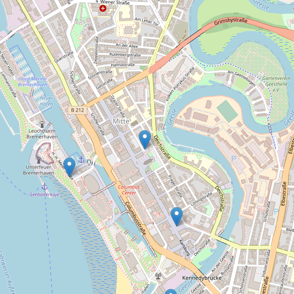 Karte der Taxi in Bremerhaven (HB) Thumbnail
