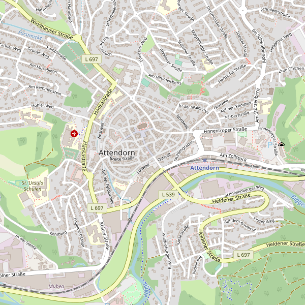 Stadtplan Attendorn Thumbnail