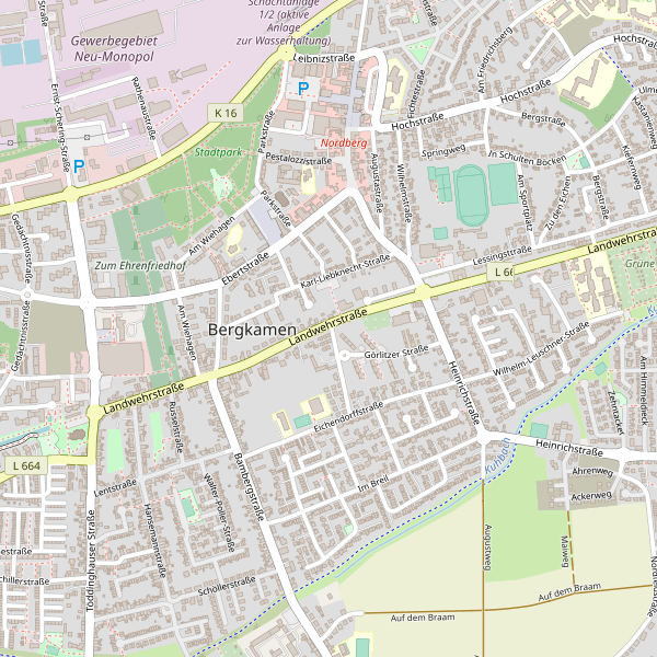 Karte der Toiletten in Bergkamen Thumbnail