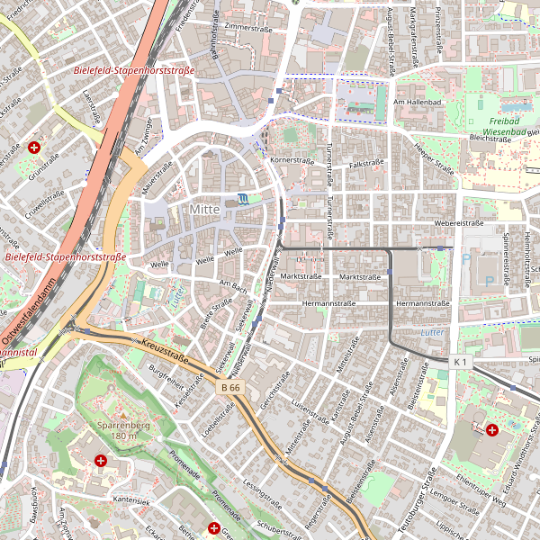 Thumbnail Stadtplan Bielefeld