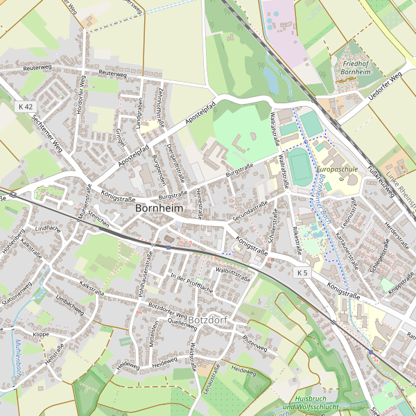 Karte der Toiletten in Bornheim (SU) Thumbnail