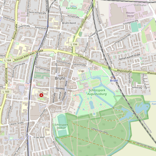 Karte der Toiletten in Brühl (BM) Thumbnail