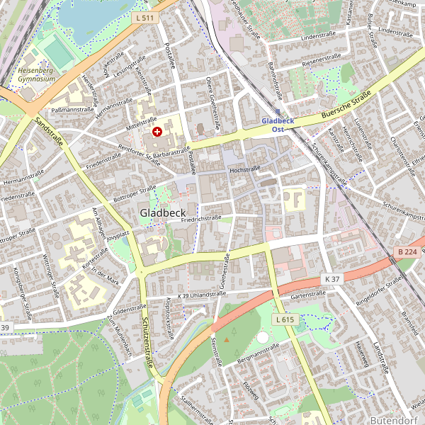 Karte der Toiletten in Gladbeck Thumbnail