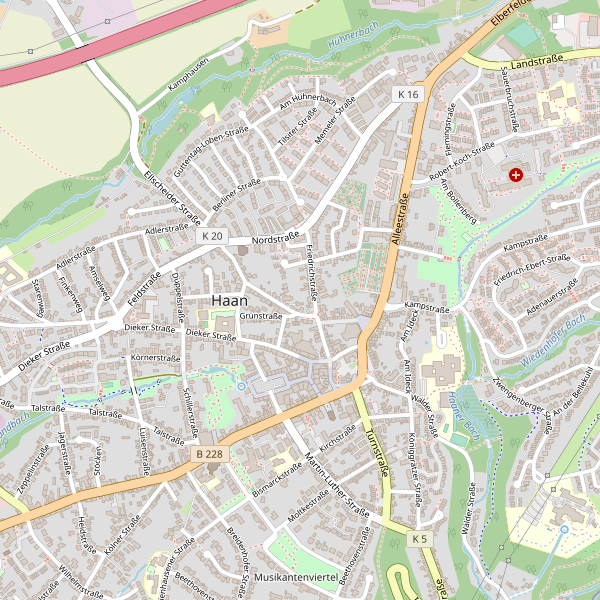 Stadtplan Haan Thumbnail