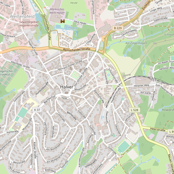 Karte der Toiletten in Halver Thumbnail