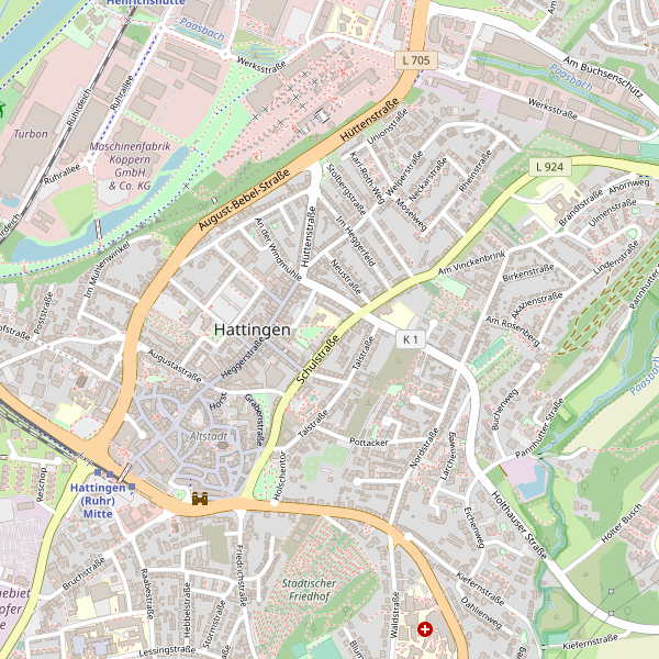 Stadtplan Hattingen Thumbnail