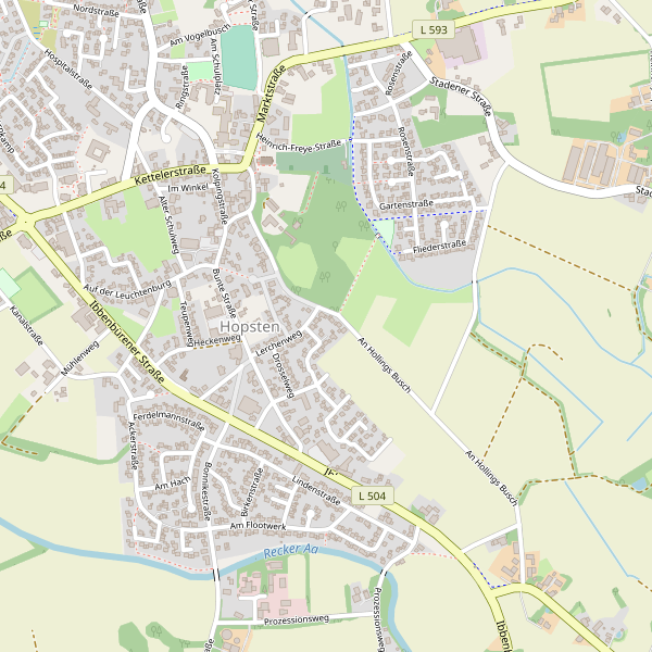 Stadtplan Hopsten Thumbnail
