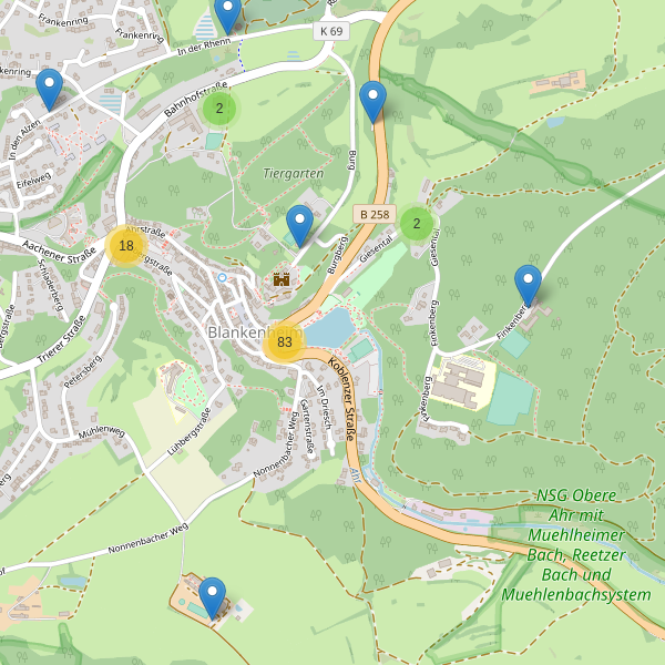 Karte der Parkplätze in Blankenheim (EU) Thumbnail