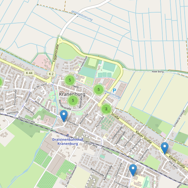 Karte der Parkplätze in Kranenburg (KLE) Thumbnail