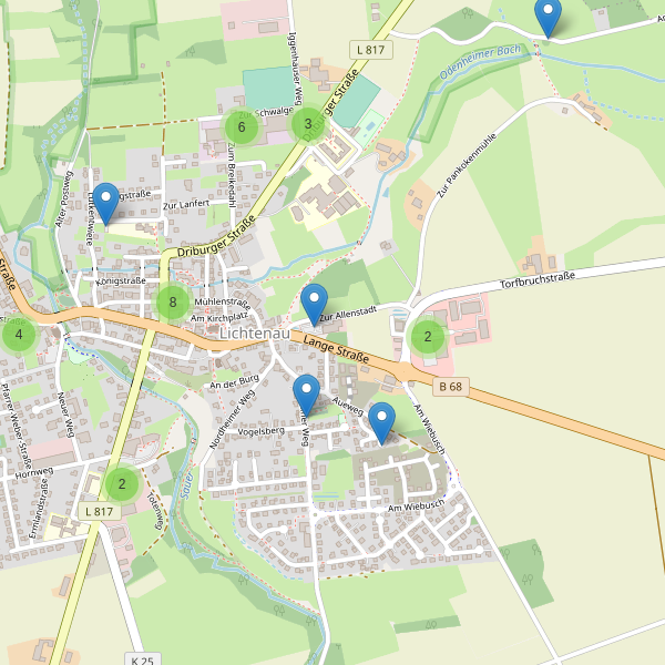 Karte der Parkplätze in Lichtenau (PB) Thumbnail