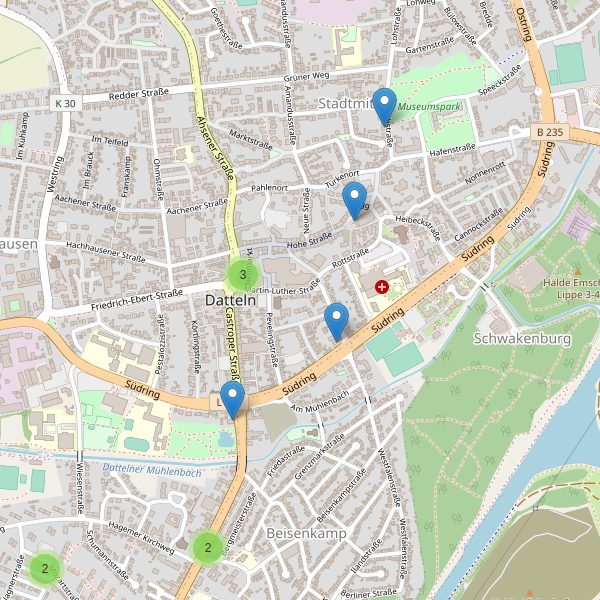Karte der Restaurants in Datteln Thumbnail