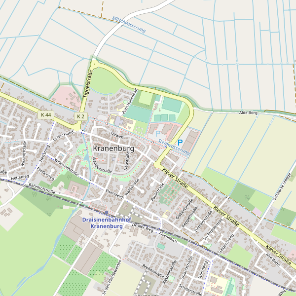 Karte der Sehenswürdigkeiten in Kranenburg (KLE) Thumbnail