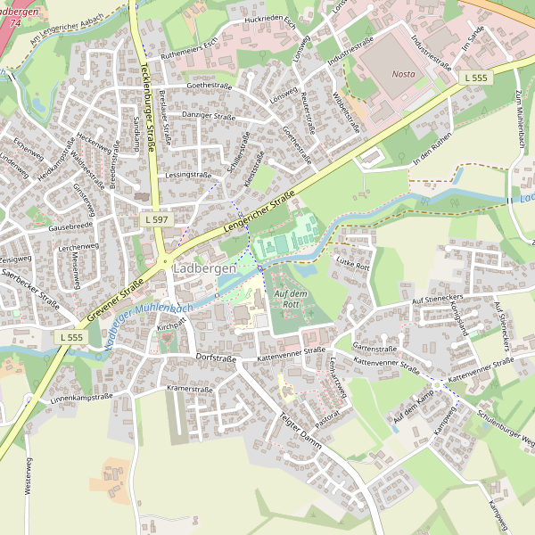 Karte der Toiletten in Ladbergen Thumbnail