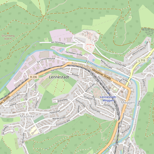 Karte der Toiletten in Lennestadt Thumbnail