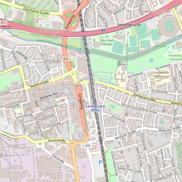 Thumbnail Stadtplan Leverkusen