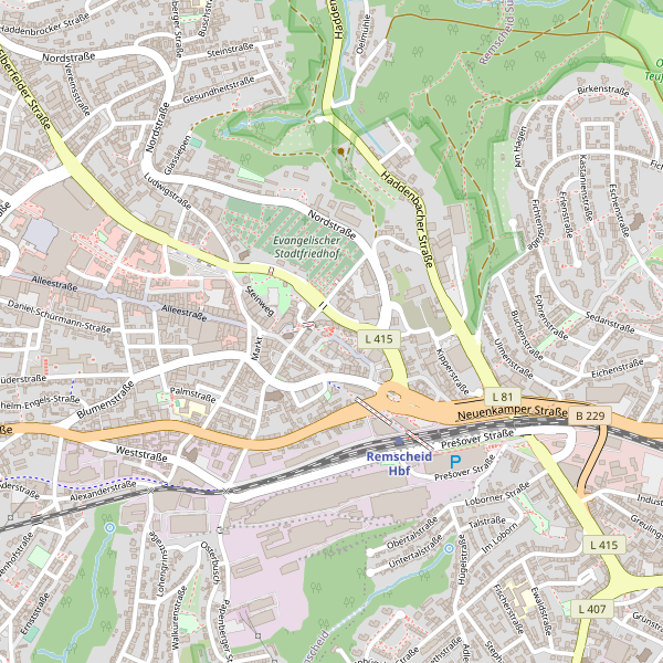 Thumbnail Stadtplan Remscheid