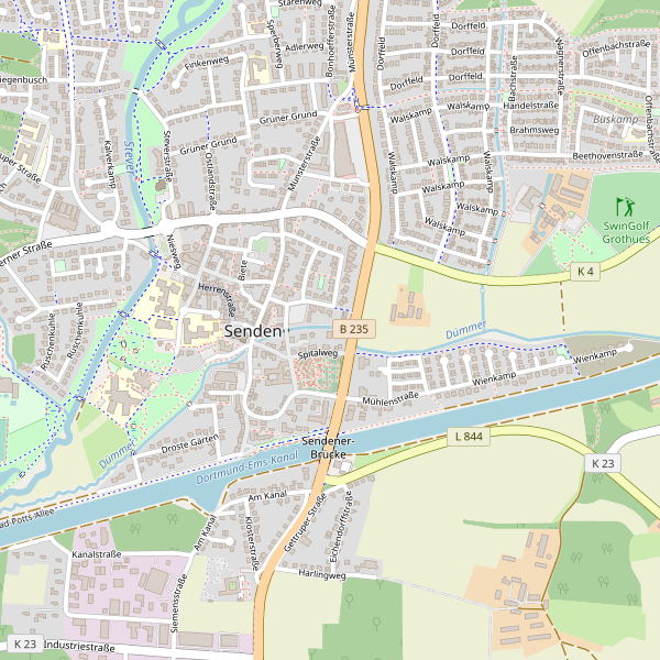 Karte der Toiletten in Senden (COE) Thumbnail