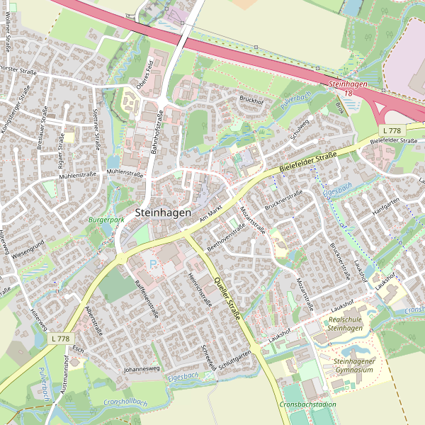 Karte der Toiletten in Steinhagen (GT) Thumbnail