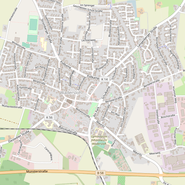 Stadtplan Wadersloh Thumbnail