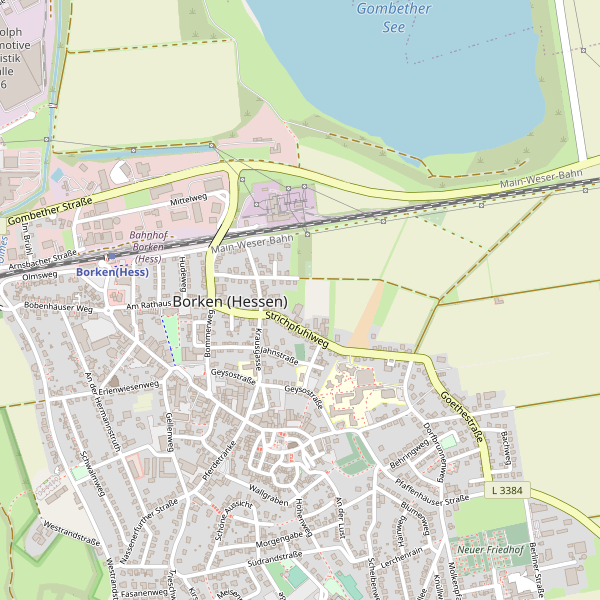 Karte der Toiletten in Borken (Hessen) Thumbnail