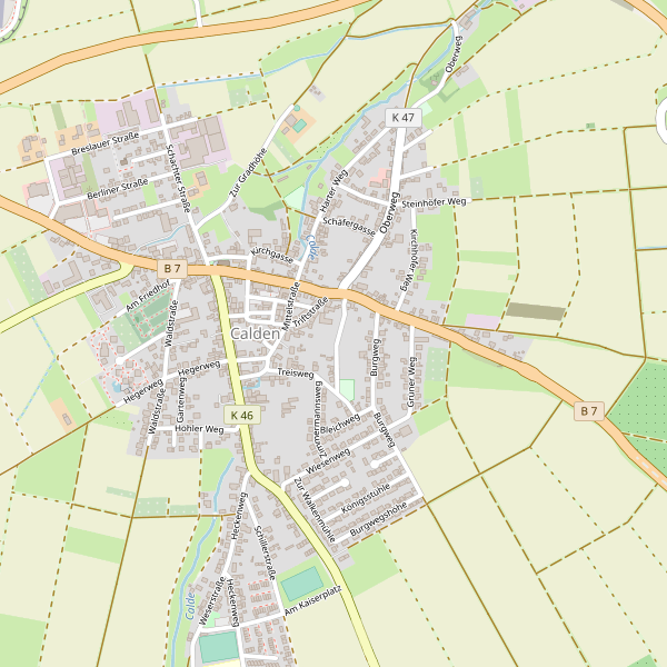 Stadtplan Calden Thumbnail