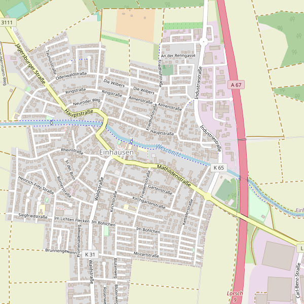 Karte der Toiletten in Einhausen (HP) Thumbnail