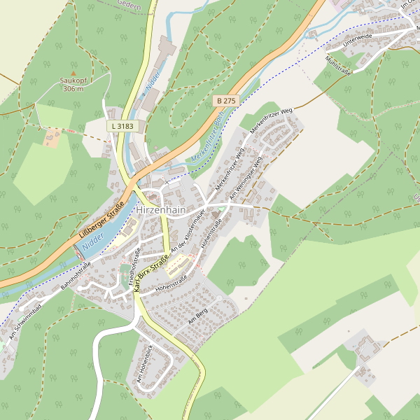 Stadtplan Hirzenhain Thumbnail