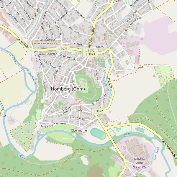 Karte der Toiletten in Homberg (Ohm) Thumbnail