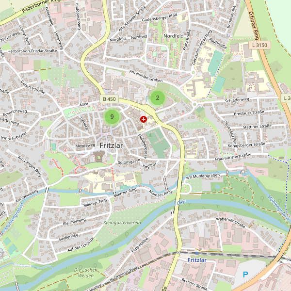 Karte der Kleidungsgeschäfte in Fritzlar Thumbnail