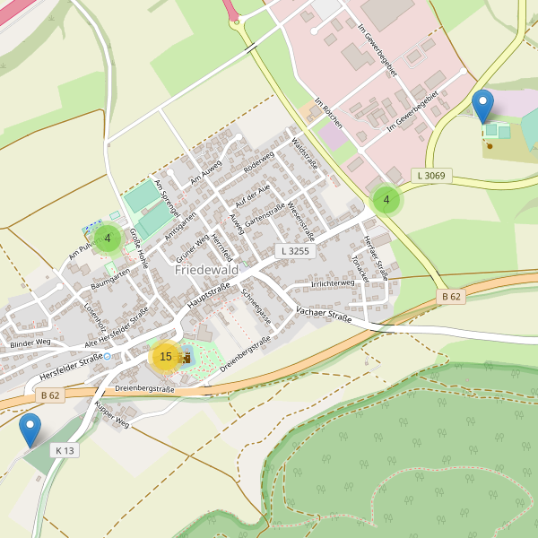 Karte der Parkplätze in Friedewald (HEF) Thumbnail