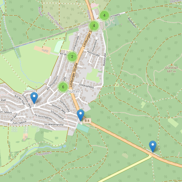 Karte der Parkplätze in Glashütten (HG) Thumbnail