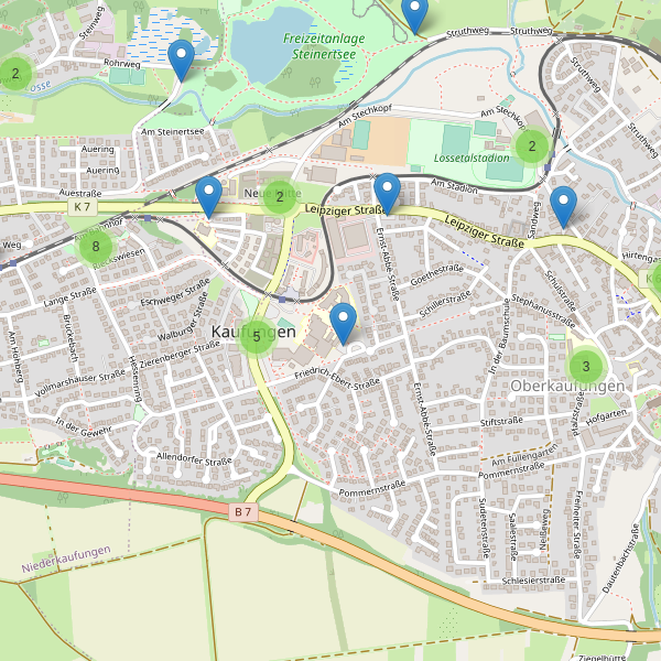 Karte der Parkplätze in Kaufungen (KS) Thumbnail