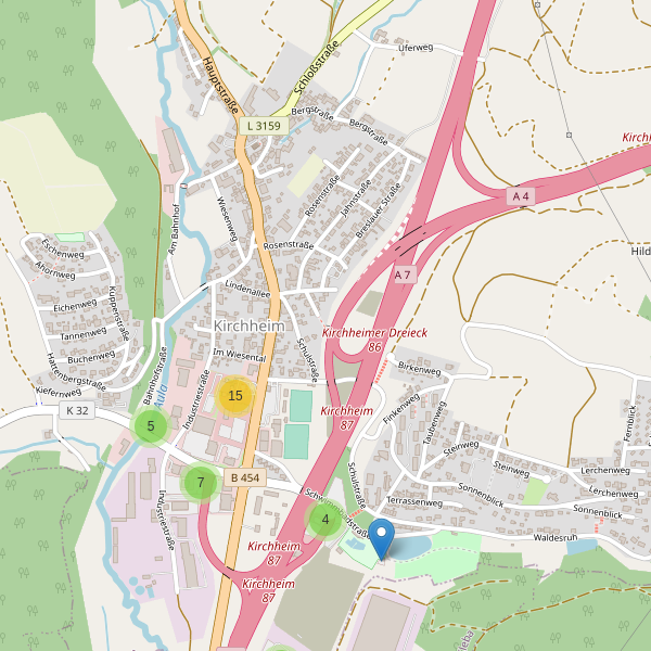 Karte der Parkplätze in Kirchheim (HEF) Thumbnail