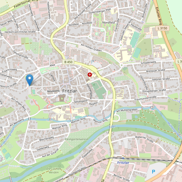 Karte der Telefonzellen in Fritzlar Thumbnail