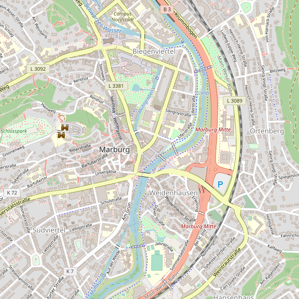 Thumbnail Stadplan Marburg