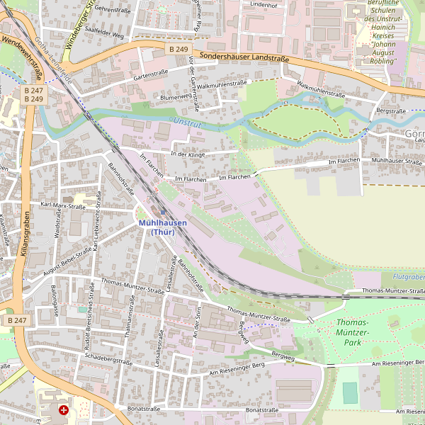 Thumbnail Stadtplan Mühlhausen (Thür)