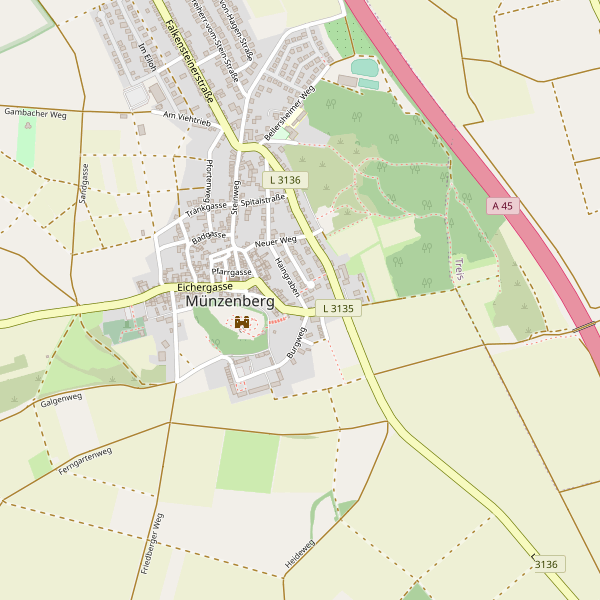 Karte der Toiletten in Münzenberg Thumbnail