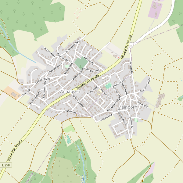 Karte der Toiletten in Anhausen Thumbnail