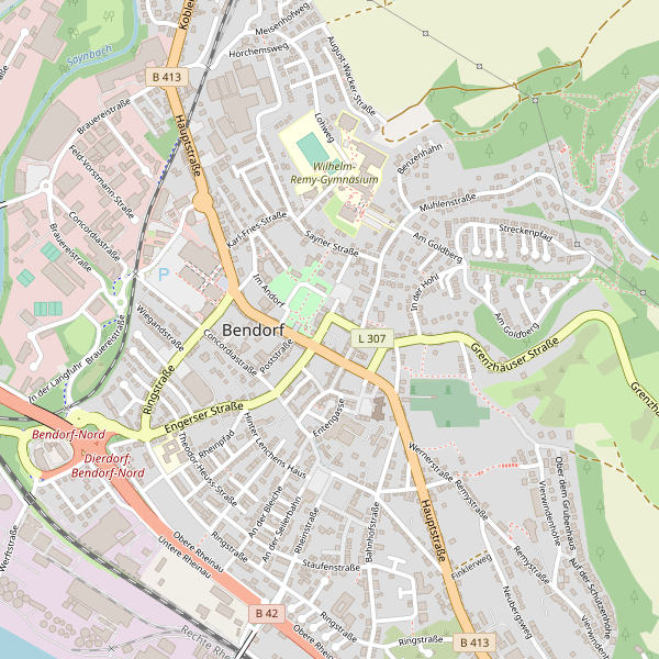 Karte der Toiletten in Bendorf (MYK) Thumbnail