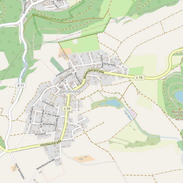 Karte der Toiletten in Bettenfeld Thumbnail