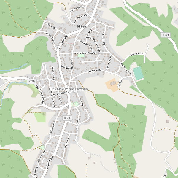 Stadtplan Birken-Honigsessen Thumbnail