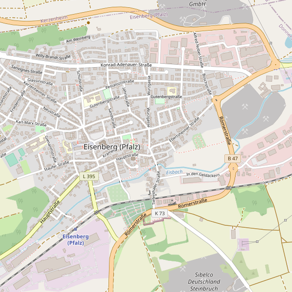 Karte der Toiletten in Eisenberg (Pfalz) Thumbnail