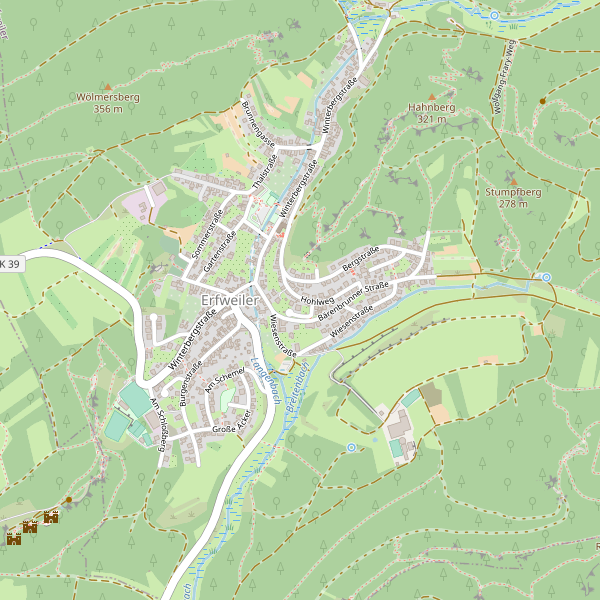 Stadtplan Erfweiler Thumbnail