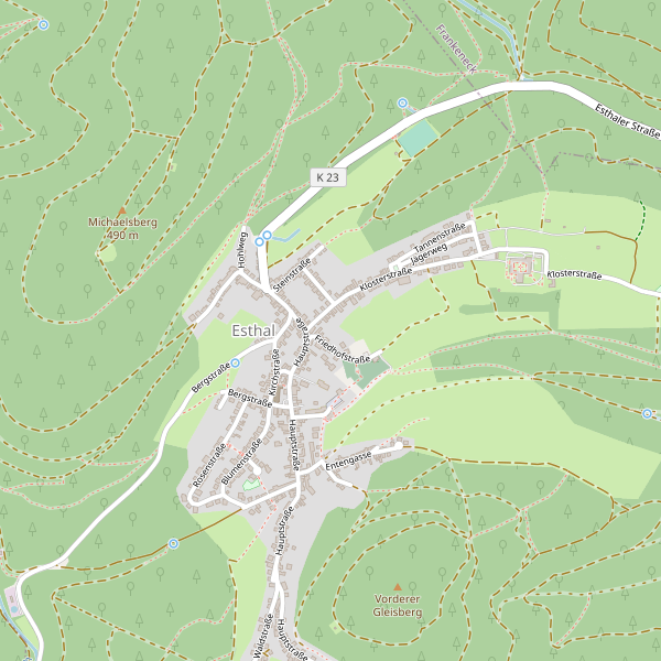 Karte der Taxi in Esthal Thumbnail