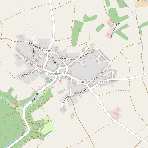 Karte der Hotels in Ferschweiler Thumbnail