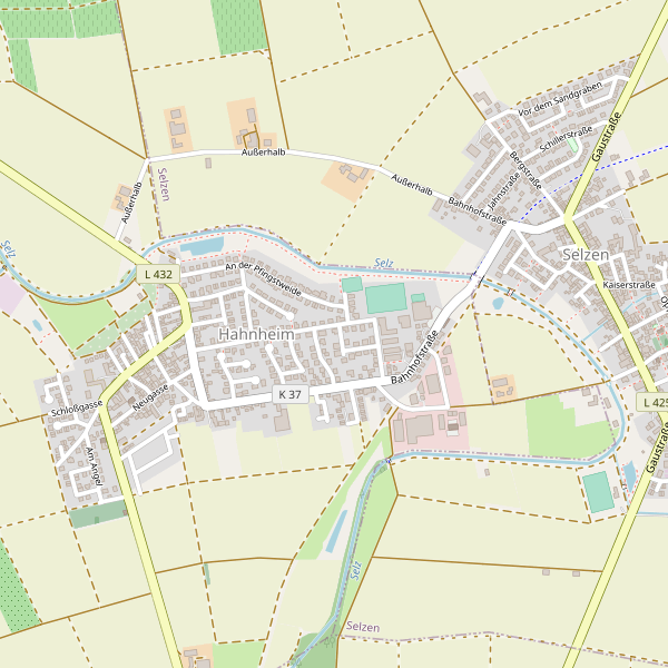 Stadtplan Hahnheim Thumbnail