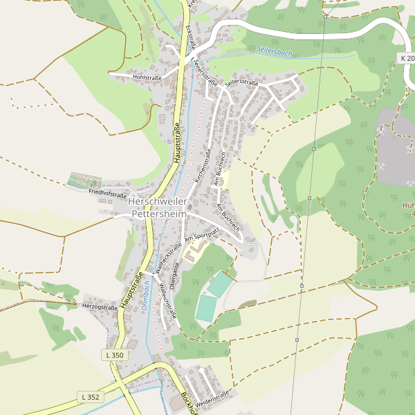 Stadtplan Herschweiler-Pettersheim Thumbnail