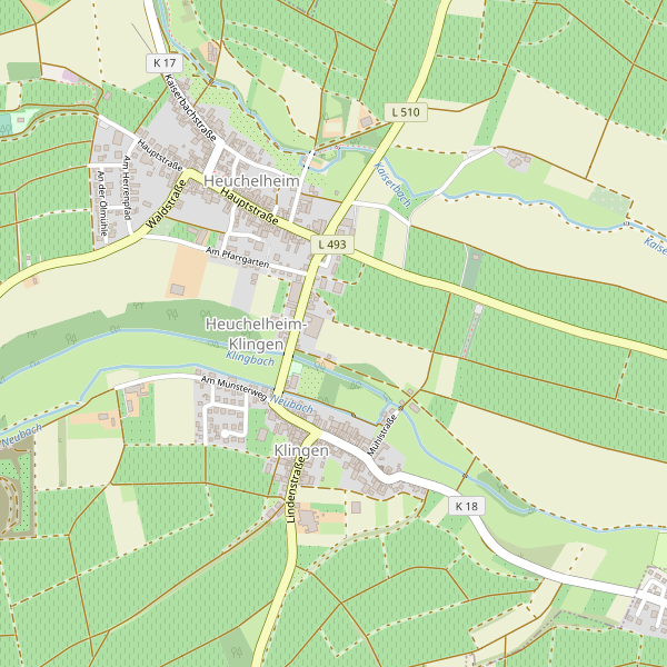 Karte der Toiletten in Heuchelheim-Klingen Thumbnail