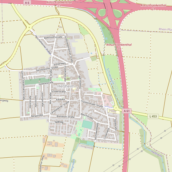 Karte der Toiletten in Heßheim Thumbnail